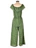 Max Studio Argyle Green Jumpsuit Size S - photo 2