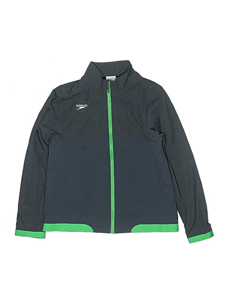 Pre-owned Speedo Kids' Track Jacket In Green