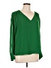 Vince Camuto 100% Polyester Green Long Sleeve Blouse Size L - photo 1