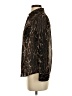 Guess 100% Polyester Animal Print Brown Long Sleeve Blouse Size S - photo 5