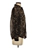 Guess 100% Polyester Animal Print Brown Long Sleeve Blouse Size S - photo 4