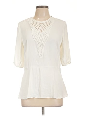 White House Black Market 3/4 Sleeve Blouse (view 1)