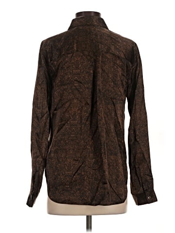 L'Agence Long Sleeve Silk Top (view 2)