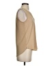Ann Taylor 100% Polyester Tan Sleeveless Blouse Size XXS - photo 4