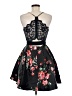 B. Smart 100% Polyester Floral Black Cocktail Dress Size 9 - photo 2