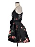 B. Smart 100% Polyester Floral Black Cocktail Dress Size 9 - photo 5
