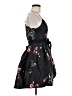 B. Smart 100% Polyester Floral Black Cocktail Dress Size 9 - photo 4