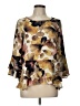 Spense 100% Polyester Yellow 3/4 Sleeve Blouse Size L - photo 1