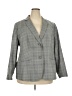 Talbots Plaid Gray Wool Blazer Size 18 - photo 1