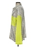 Pol Color Block Silver Long Sleeve Blouse Size S - photo 5