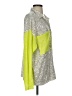 Pol Color Block Silver Long Sleeve Blouse Size S - photo 4
