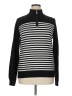 Karen Scott 100% Cotton Stripes Black Pullover Sweater Size XL - photo 1