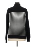 Karen Scott 100% Cotton Stripes Black Pullover Sweater Size XL - photo 2