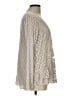 Tempo Paris Ivory Long Sleeve Blouse Size L - photo 4