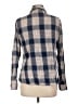 Vanity 100% Cotton Plaid Blue Long Sleeve Button-Down Shirt Size L - photo 2