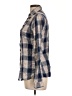 Vanity 100% Cotton Plaid Blue Long Sleeve Button-Down Shirt Size L - photo 5
