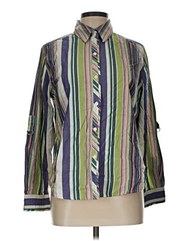Karen Scott Sport Long Sleeve Button-Down Shirt (view 1)