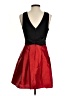 Teeze Me 100% Polyester Color Block Red Cocktail Dress Size 5 - 6 - photo 2