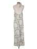 Bishop + Young 100% Polyester Graphic Silver Casual Dress Size S - photo 2