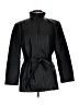 Worthington 100% Polyester Black Trenchcoat Size L (petite) - photo 1
