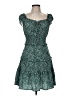 Unbranded 100% Polyester Hearts Teal Casual Dress Size M - photo 1