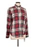 Chaps 100% Cotton Plaid Red Long Sleeve Button-Down Shirt Size L - photo 1