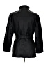 Worthington 100% Polyester Black Trenchcoat Size L (petite) - photo 2