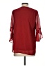 Calvin Klein 100% Polyester Red 3/4 Sleeve Blouse Size S - photo 2