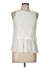 Miami 100% Rayon Ivory Sleeveless Blouse Size L - photo 1