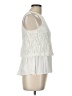 Miami 100% Rayon Ivory Sleeveless Blouse Size L - photo 4