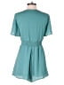 Pink Lily 100% Polyester Solid Teal Romper Size S - photo 2