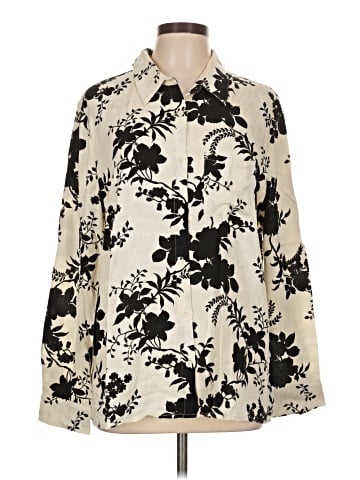 En Creme Long Sleeve Blouse (view 1)