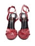 Anne Klein 100% Leather Red Sandals Size 5 1/2 - photo 2