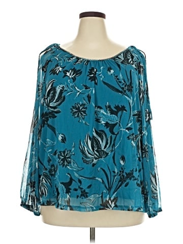INC International Concepts Long Sleeve Blouse (view 1)