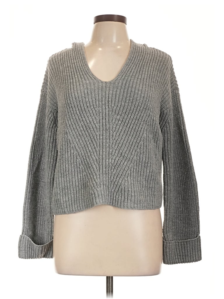 Pre-owned Moon & Madison Pullover Sweater In Gray