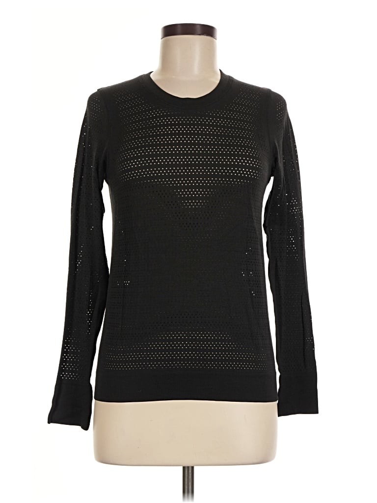 Pre-owned Lululemon Athletica Long Sleeve T-shirt In Black