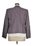 Le Suit 100% Polyester Houndstooth Purple Blazer Size 16 - photo 2