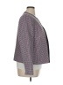 Le Suit 100% Polyester Houndstooth Purple Blazer Size 16 - photo 4