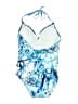 Apt. 9 Print Blue One Piece Swimsuit Size L - photo 2