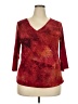 Studio 1940 Burgundy 3/4 Sleeve Top Size 18 - 20 - photo 1
