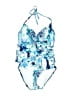 Apt. 9 Print Blue One Piece Swimsuit Size L - photo 1