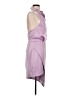 Elliatt Solid Purple Casual Dress Size L - photo 4