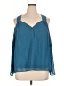 Kensie 100% Polyester Teal Sleeveless Blouse Size XL - photo 1