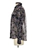 Express Floral Silver Long Sleeve Blouse Size S - photo 5