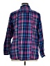 Avenue 100% Cotton Plaid Blue Long Sleeve Button-Down Shirt Size 14 - 16 Plus - photo 2