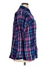 Avenue 100% Cotton Plaid Blue Long Sleeve Button-Down Shirt Size 14 - 16 Plus - photo 4