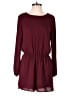 One Clothing 100% Polyester Solid Burgundy Romper Size M - photo 1