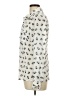Freebird 100% Polyester Animal Print Ivory Long Sleeve Blouse Size L - photo 5