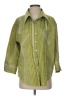 Chico's Stripes Green 3/4 Sleeve Button-Down Shirt Size S - photo 1