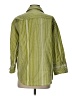 Chico's Stripes Green 3/4 Sleeve Button-Down Shirt Size S - photo 2
